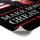 Make Bowling Great Again - Lustiger Trump Bowling Poster (Ecke)