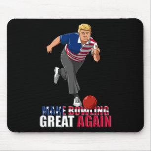 Make Bowling Great Again - Lustiges Trump Bowling Mousepad