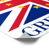 MAKE BRITAIN GREAT WIEDER - EU UK Union Jack Flag Poster (Ecke)