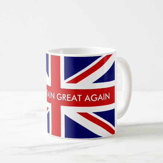 MAKE BRITAIN GREAT WIEDER Union Jack Flag Tasse (VorderseiteRechts)