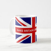 MAKE BRITAIN GREAT WIEDER Union Jack Flag Tasse (Vorderseite Links)