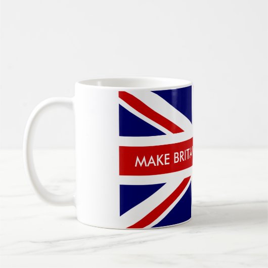 MAKE BRITAIN GREAT WIEDER Union Jack Flag Tasse (Links)