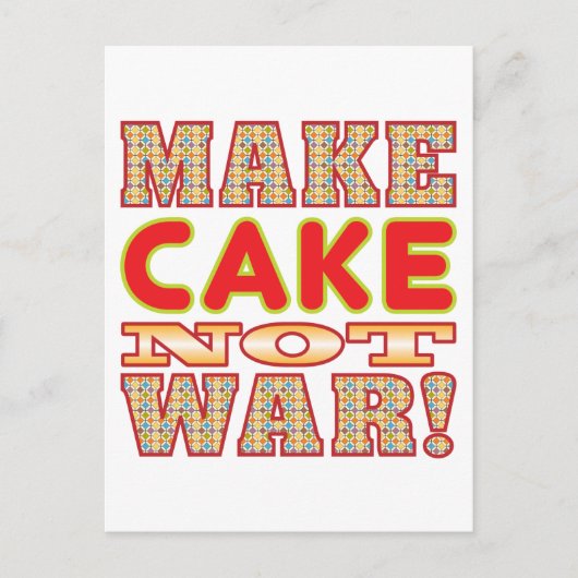 Make Cake v2b Postkarte (Vorderseite)