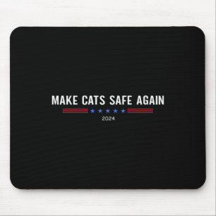 Make Cats Safe Again Lustige Trump Harris Debatte  Mousepad