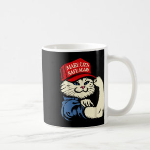 Make Cats Safe Again Rote Mützen Katzen Für Trump Kaffeetasse