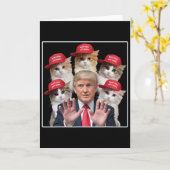 Make Cats Safe Again Trump 2024 Rote Mütze Make Pe Karte (Gelbe Blume)