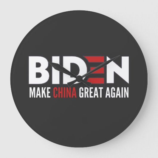 Make China Great Again Große Wanduhr (Vorderseite)