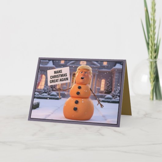 Make Christmas great again Christmas card Karte (Vorderseite)