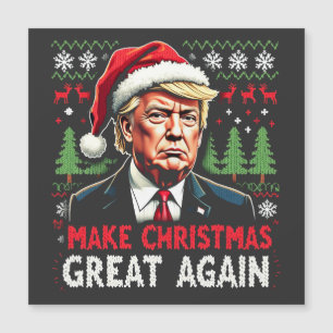 Make Christmas Great Again Hässlicher Weihnachtsma Magnetkarte