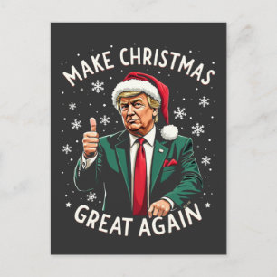 Make Christmas Great Again Hässlicher Weihnachtsma Postkarte