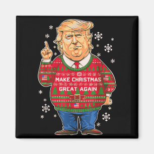 Make Christmas Great Again, lustiger Trump hässlic Magnet