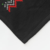 Make Christmas Great Again Lustiger Weihnachtsmann Fleecedecke (Ecke)