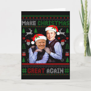 Make Christmas Great Again Lustiger Weihnachtsmann Karte