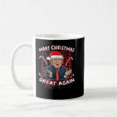 Make Christmas Great Again Santa Trump Ugly Sweate Kaffeetasse (Links)