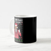Make Christmas Great Again Trump Pajamas Ugly Kaffeetasse (Vorderseite Links)
