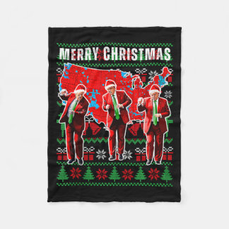 Make Christmas Great Again Trump Pajamas Ugly Tank Fleecedecke