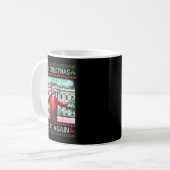 Make Christmas Great Again Xmas Funny Trump Pajama Kaffeetasse (Vorderseite Links)