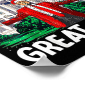 Make Christmas Great Again Xmas Funny Trump Pajama Poster (Ecke)