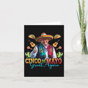 Make Cinco De Mayo Great Again Funny Trump Fiesta Karte