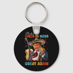 Make Cinco De Mayo Great Again Trump Gitarre Tacos Schlüsselanhänger
