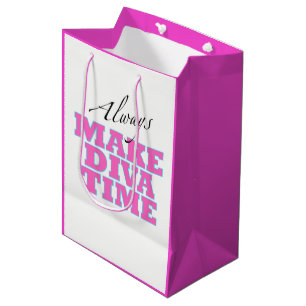 "Make Diva Time"/ Relax / Immer! Mittlere Geschenktüte
