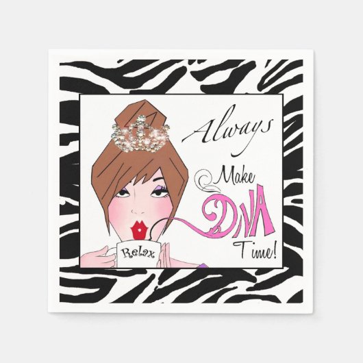 "Make Diva Time"/ Relax / Immer! Serviette (Vorderseite)