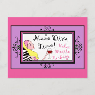 "Make Diva Time"/ Relax Postkarten