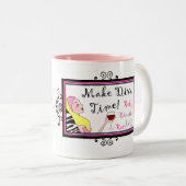 "Make Diva Time"/ Relax Tasse (VorderseiteRechts)