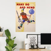 Make Do and Mend Poster, 1939-1945 Poster (Heimbüro)