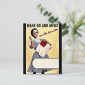 Make - Do and Mend Postkarte (Stehend Vorderseite)