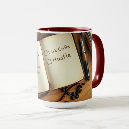 Make Dua, Drink Coffee, Hustle Islamic Productive Tasse (VorderseiteRechts)