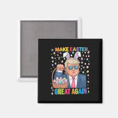 Make Easter Great Again Funny Trump Bunny Spring H Magnet (Vorderseite/Rückseite)