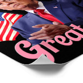 Make Easter Great Again Lustiger Trump Hase Poster (Ecke)