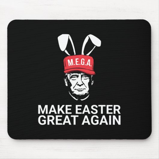 Make Easter Great Again Trump Mousepad (Vorne)