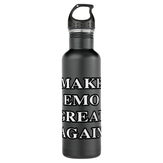 MAKE EMO GREAT AGAIN EDELSTAHLFLASCHE (Vorderseite)