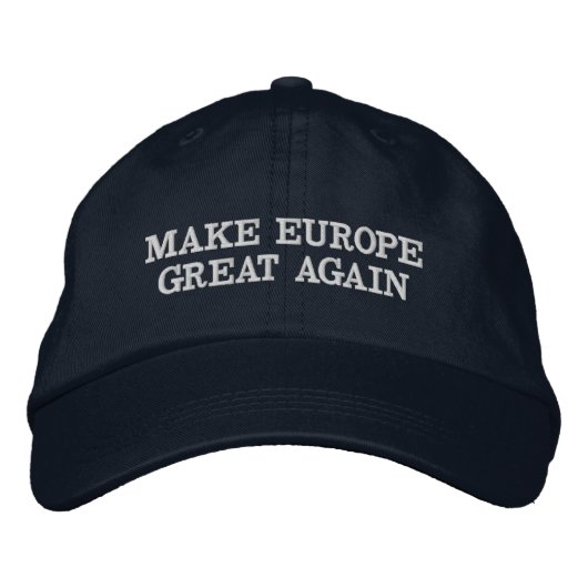 Make Europe Great Again | Bestickte Mütze Baseballkappe (Vorderseite)