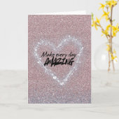 Make every day Amazing Karte (Gelbe Blume)