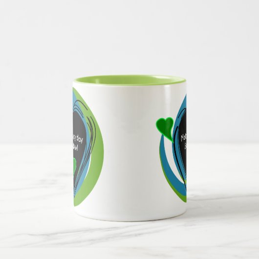 Make Every Day Earth Day Zweifarbige Tasse (Mittel)