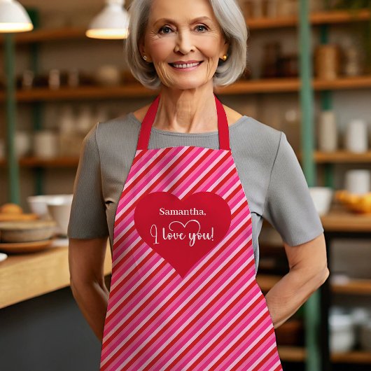 Make Every Meal Romantic Personalized Heart Apron Schürze