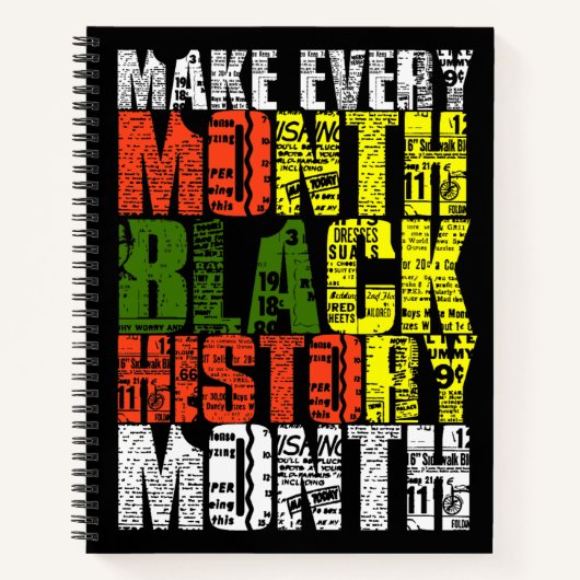 Make Every Month Black History Month Notizblock (Vorderseite)