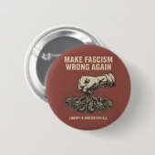 Make-Faschismus-wieder-falsch-Knopf Button (Vorne & Hinten)