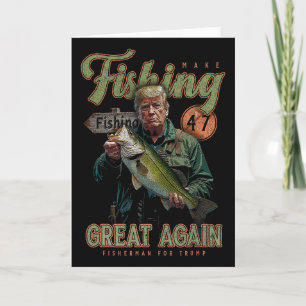 Make Fishing Great Again Lustig B Angeln Donald Tr Karte