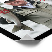 Make Fishing Great Again Trump 2024  Poster (Ecke)