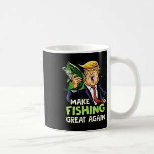Make Fishing Great Again Trump Fischer Unterstütze Kaffeetasse