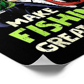 Make Fishing Great Again Trump Fischer Unterstütze Poster (Ecke)