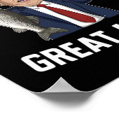 Make Fishing Great Again Trump Lustig Poster (Ecke)