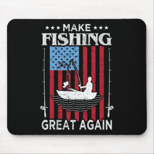Make Fishing Great Again Trump Lustiger Angler Ang Mousepad