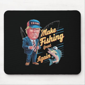Make Fishing Great Again Trump Lustiger Angler Ang Mousepad