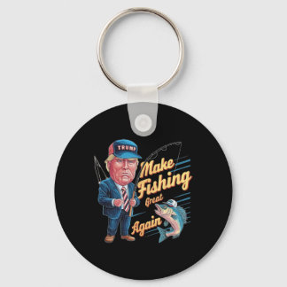 Make Fishing Great Again Trump Lustiger Angler Ang Schlüsselanhänger