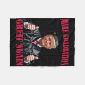 Make Graduation Great Again Lustig Donald Trump Gr Fleecedecke (Vorderseite (Horizontal))